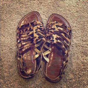 Sam Edelman leopard print sandals